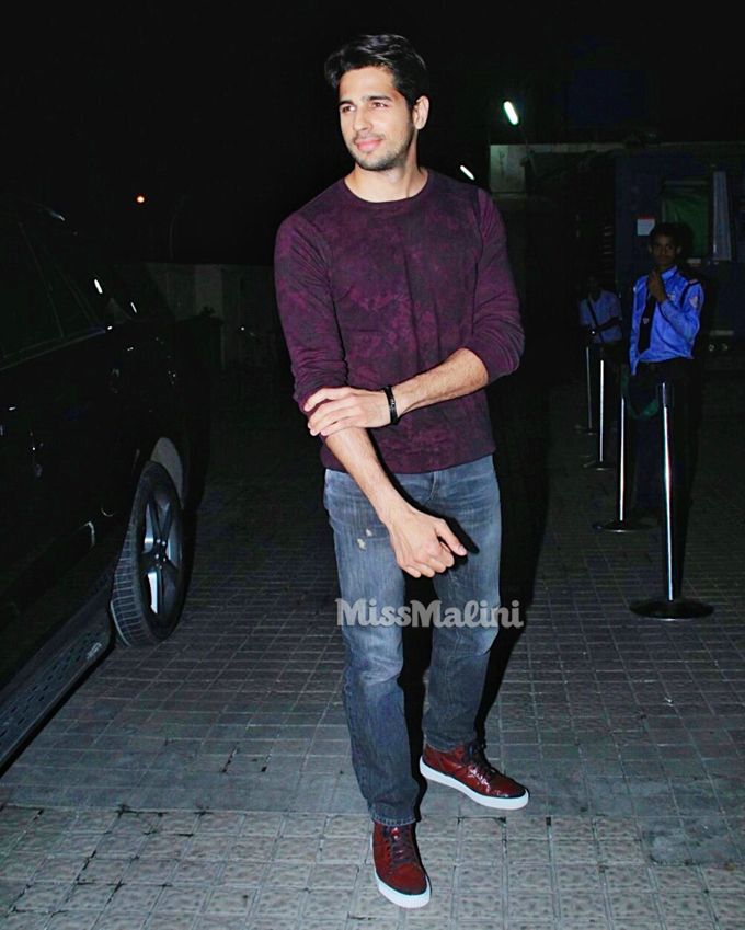 Sidharth Malhora at Baar Baar Dekho screening (Photo courtesy | Viral Bhayani)