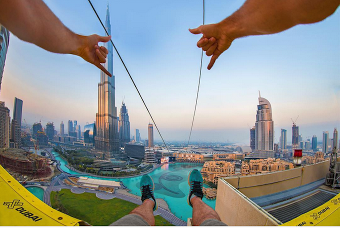 Jump Off Of A High-Rise And Fly Into Dubai Mall? NBD.