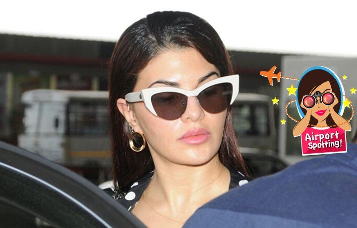 Jacqueline Fernandez Goes Retro With Her Latest Airport Style