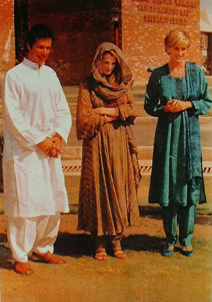 Imran Khan, Jemima Khan and Lady Diana in Ritu Kumar outfit