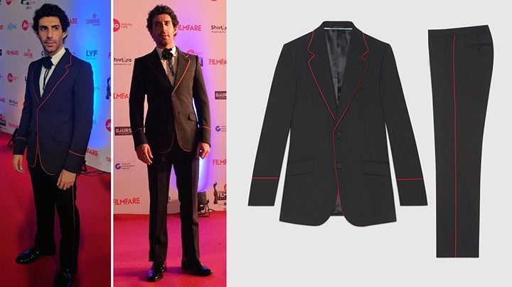 Jim Sarbh in Gucci Cruise 2017 at the 2017 Filmfare Awards