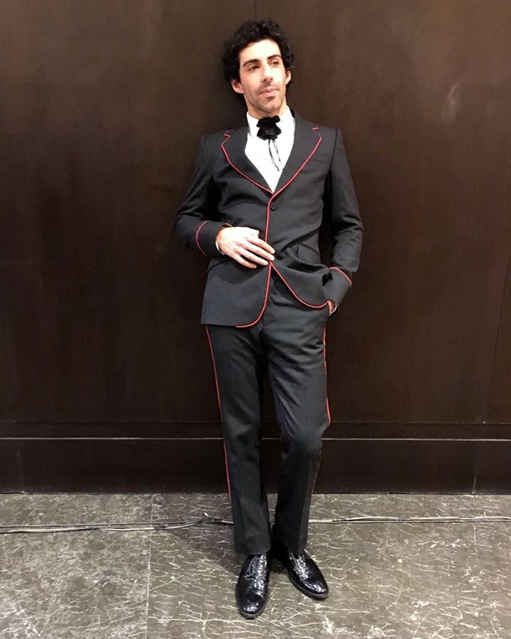 Jim Sarbh in Gucci Cruise 2017 at the 2017 Filmfare Awards