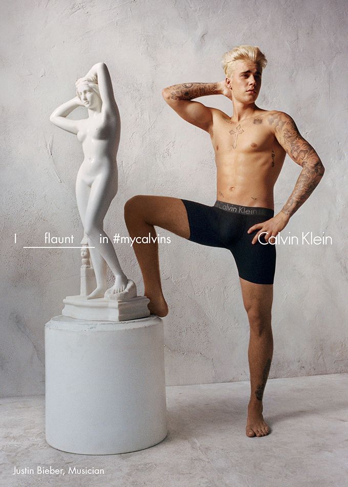 Justin Beiber for Calvin Klein Spring 2016