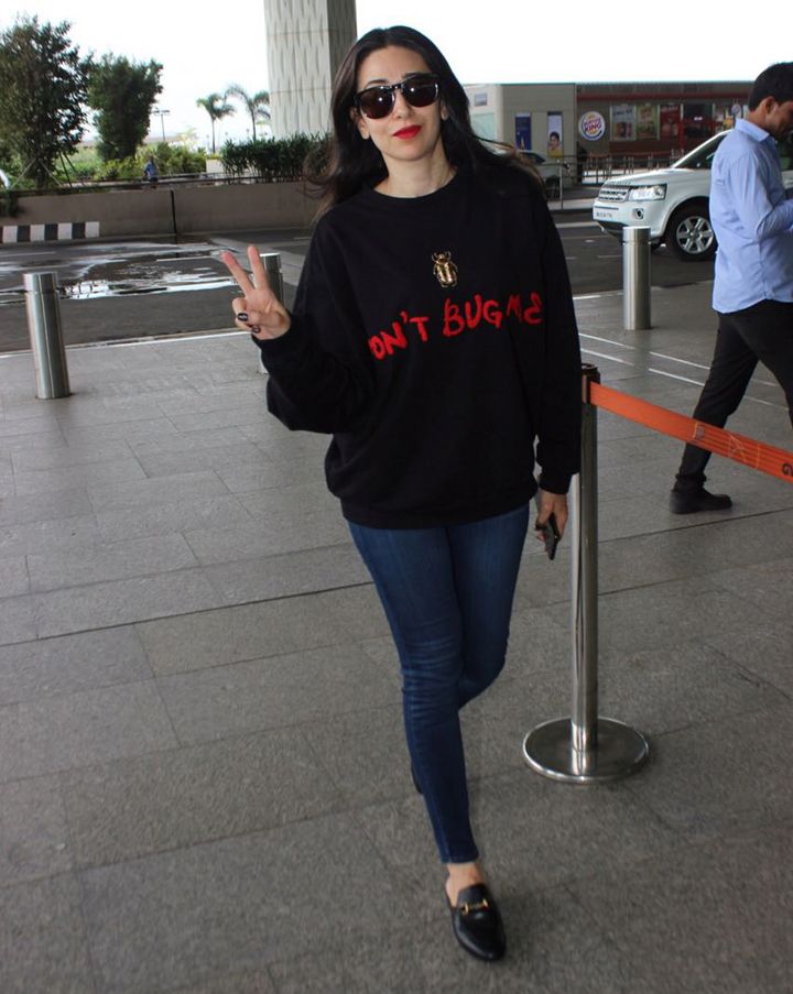 Did you notice that Karisma Kapoor's white hoodie featured a special  message in braille?