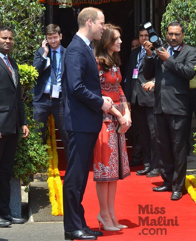 The Duke & Duchess Of Cambridge upon arrival in Mumbai