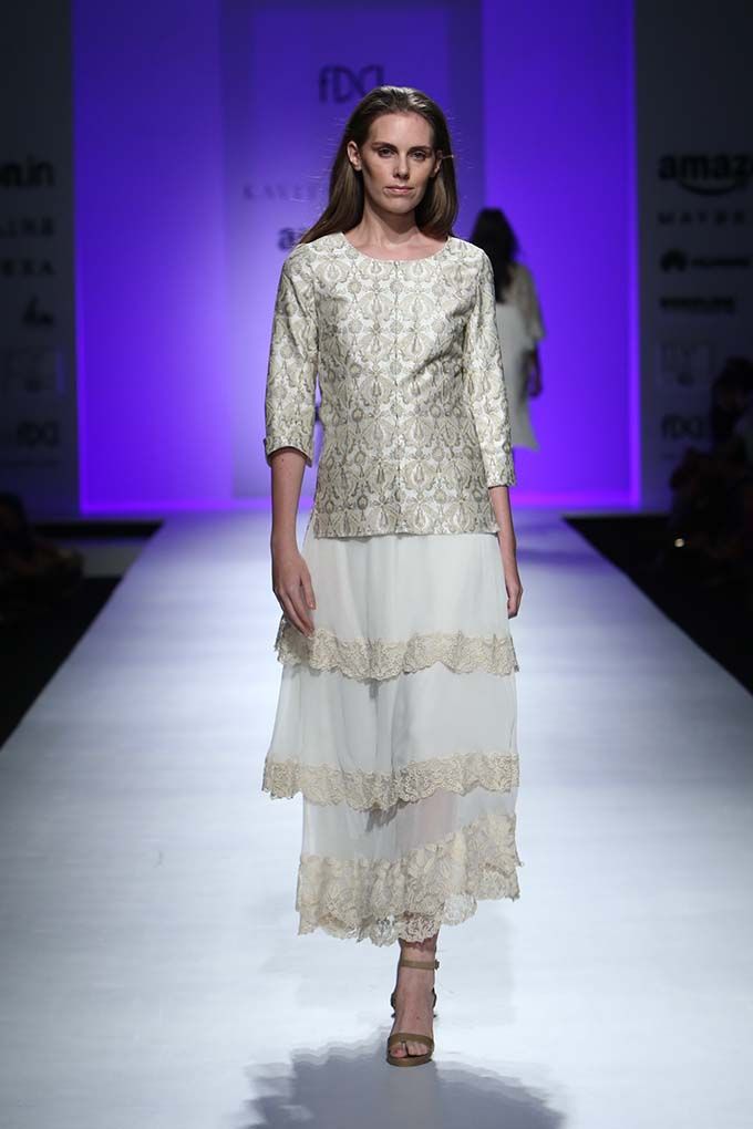Tisca Chopra for Kavita Bhartia AIFWSS17