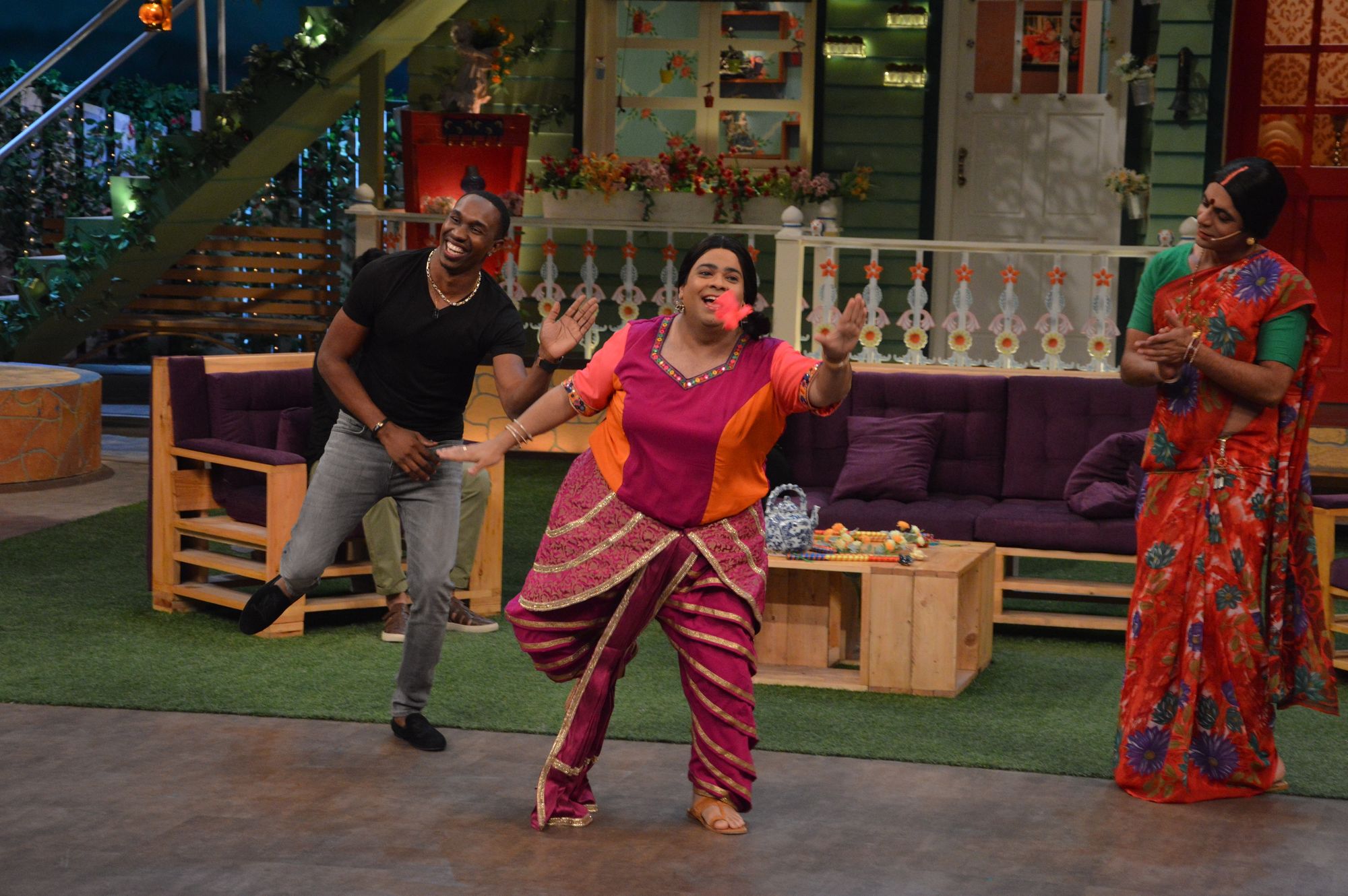 Dj Bravo & Raveena Tandon on The Kapil Sharma Show