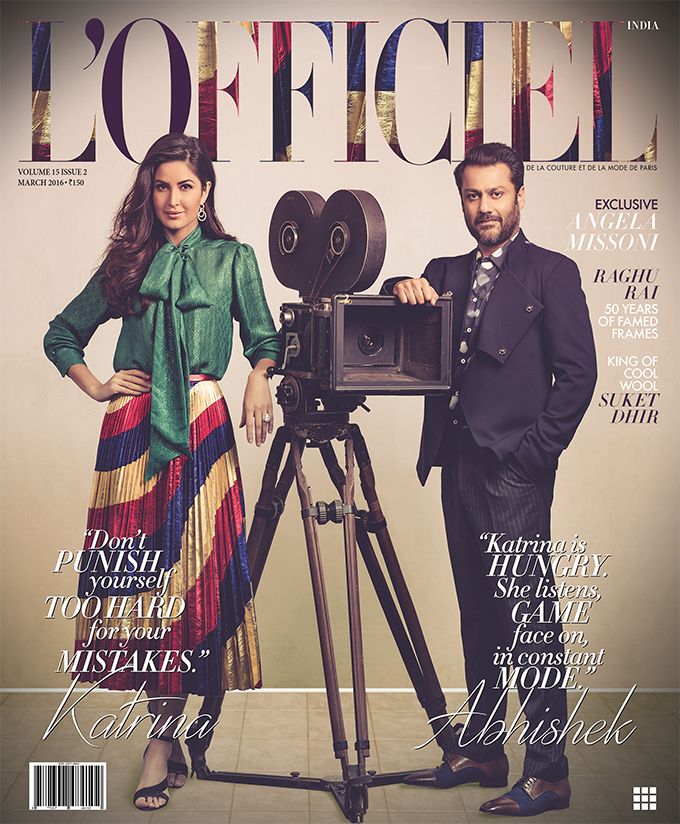 Katrina Kaif & Abhishek Kapoor for L'Officiel March 2016