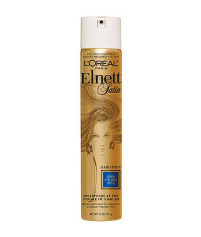 L'Oreal Elnett Satin Extra Strong Hold Hair Spray | Source: Ulta