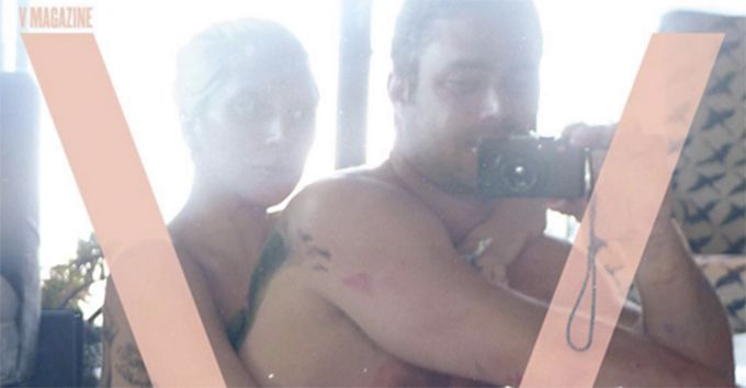 Lady Gaga & Her Fiancé Posed Butt Naked For The Cover Of This Magazine