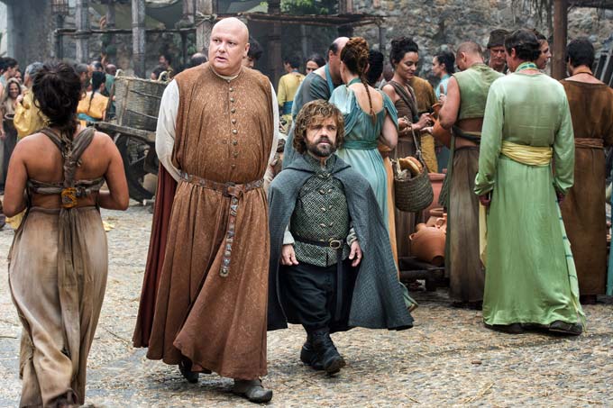 Lord Varys and Tyrion Lannister