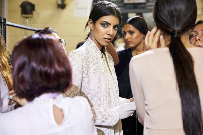 Makeup by FAT MU for the Rohit Bal Finale
