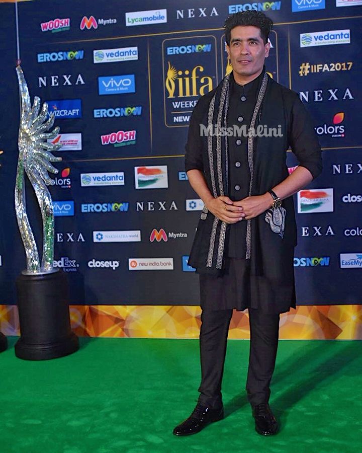 Manish Malhotra at the 2017 IIFA Rocks green carpet