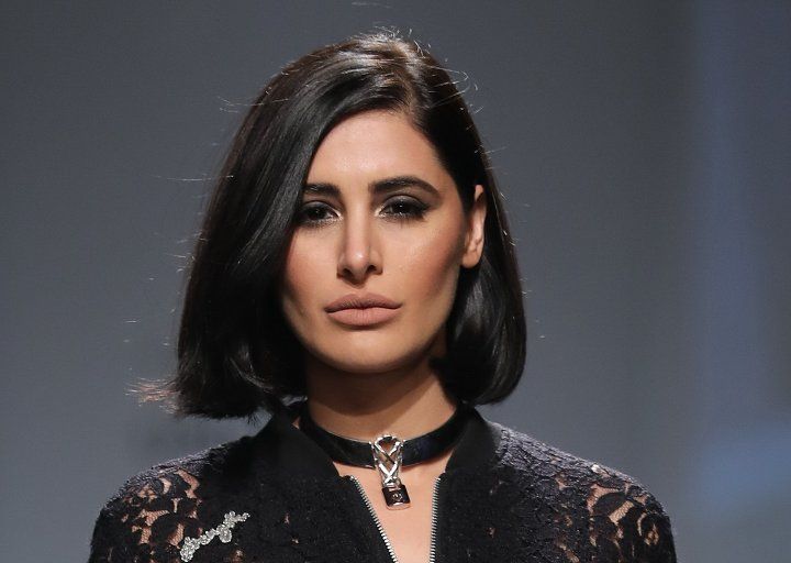 Nargis Fakhri for International Designer Kara Ross at FDCI & Elle Introduces New Designers in First Cut Show at Amazon India Fashion Week Spring Summer 2018