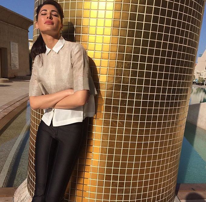You Need To Try Nargis Fakhri’s Preppy Outfit Today