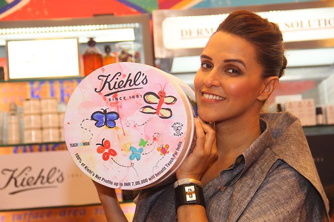 Neha Dhupia with the Kiehl's Limited Edition Ultra Facial Cream