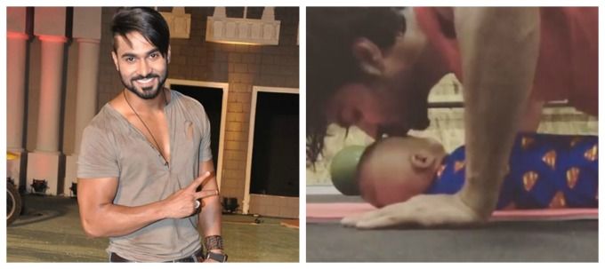 This Workout Video Of Salman Yusuff Khan With His Baby Is SUPER ADORABLE!