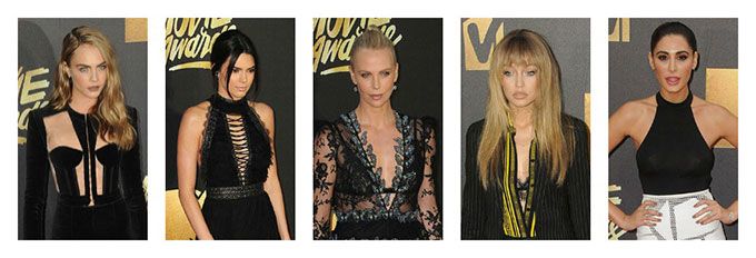 Cara Delevigne, Kendall Jenner, Charlize Theron, Gigi Hadid & Nargis Fakhri