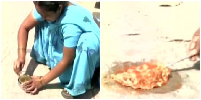 It’s So Hot In Telangana, A Woman Started Cooking On The Floor!