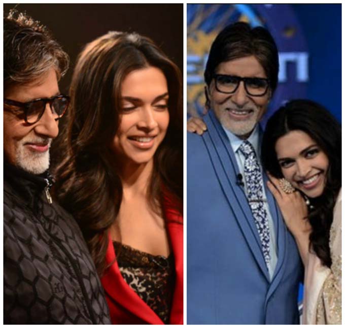 Deepika Padukone and Amitabh Bachchan