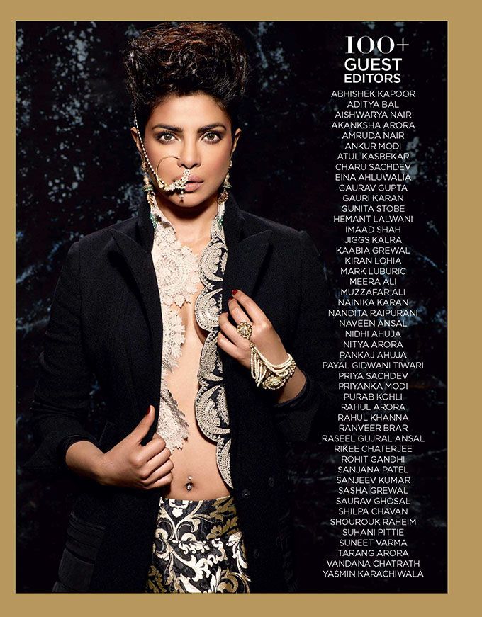 Priyanka Chopra for Harper's Bazaar Bride, February'16