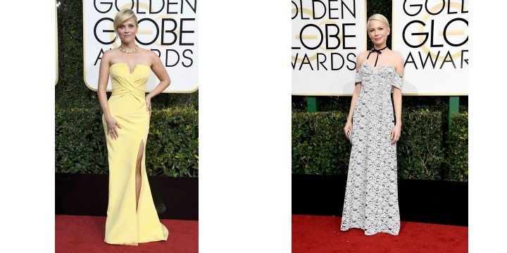 Reese Witherspoon & Michelle Williams at The 2017 Golden Globe Awards | Image Source: glamour.com