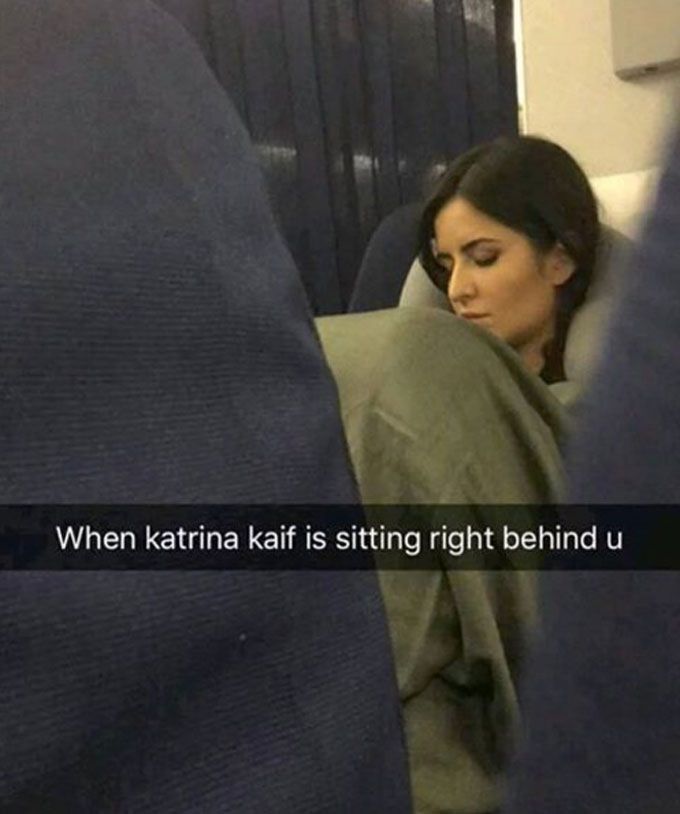 Someone Just Snapchatted Katrina Kaif Sleeping On The Flight