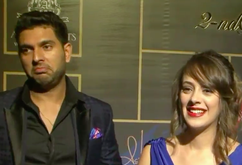 Video: Yuvraj Singh Makes Faces Behind His Fiancé Hazel Keech As She Talks!