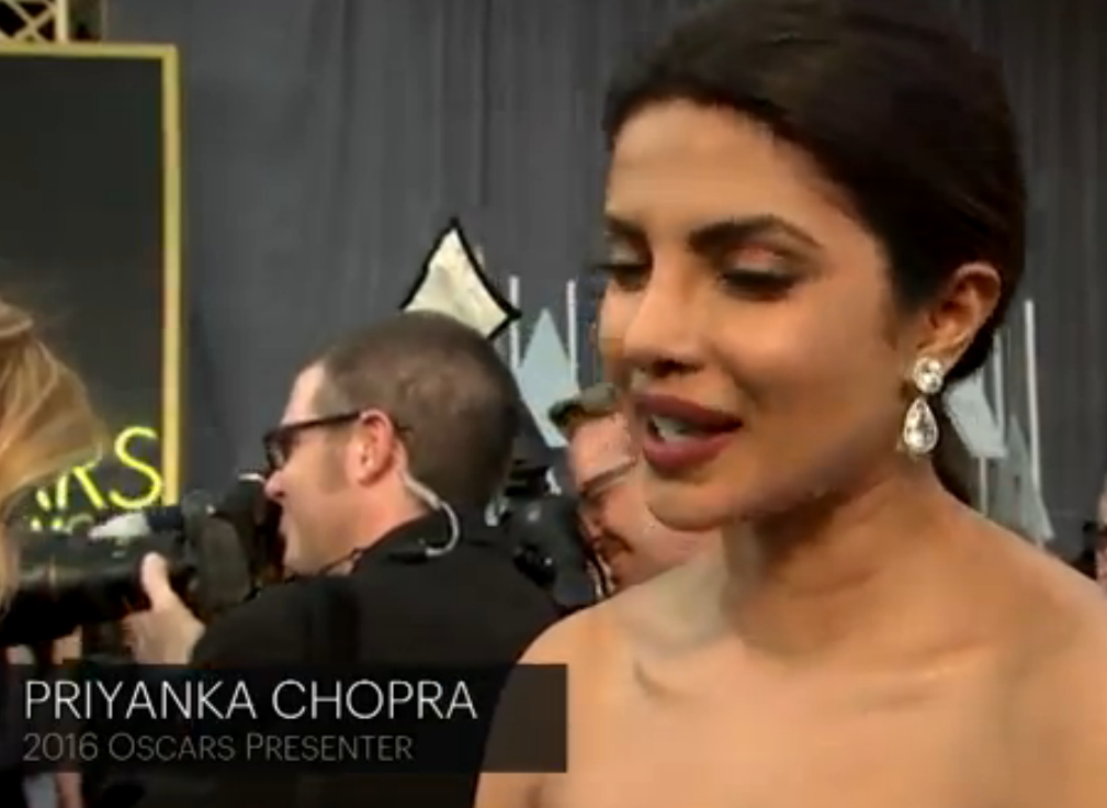 Video: Priyanka Chopra Just Gave The Most Elegant Red Carpet Interview At The Oscars!