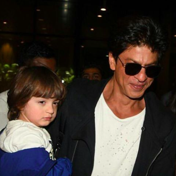 Shah Rukh Khan and AbRam (Source: Instagram | Fanclub)