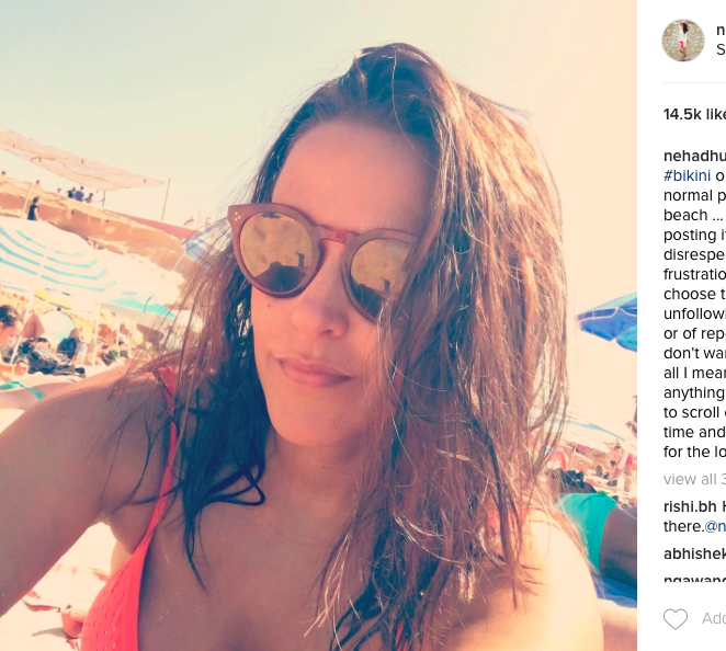 Neha Dhupia Lashes Out At Those Making Lewd Comments On Her Bikini Photos