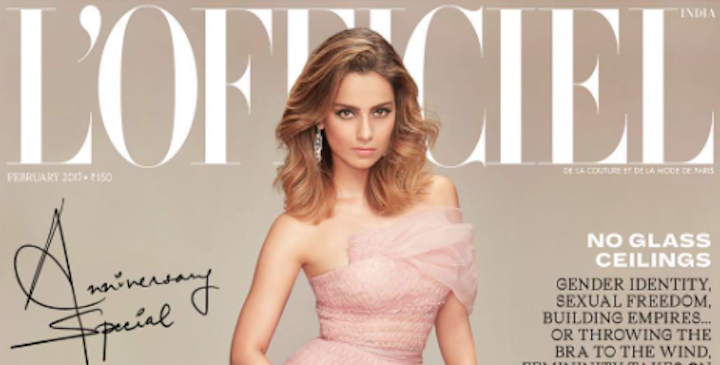 Kangana Ranaut Is A Blonde Bombshell On The Cover Of L’Officiel India