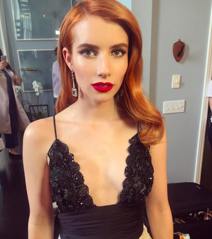 Emma Roberts Wears A Vintage Armani Privé Number—And We’re In Love