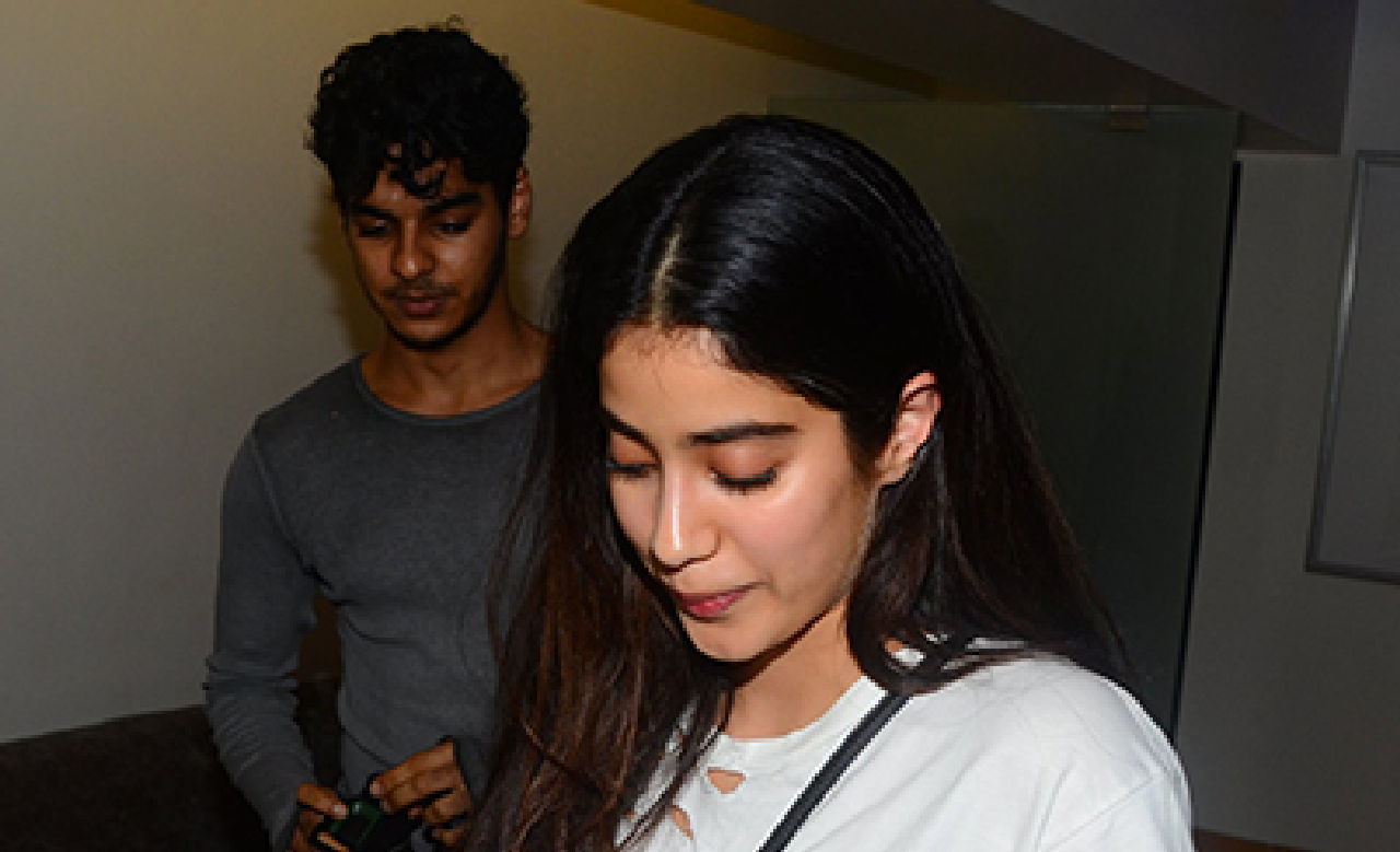 Photos: Jhanvi Kapoor & Ishaan Khatter Were Spotted At A Movie Together