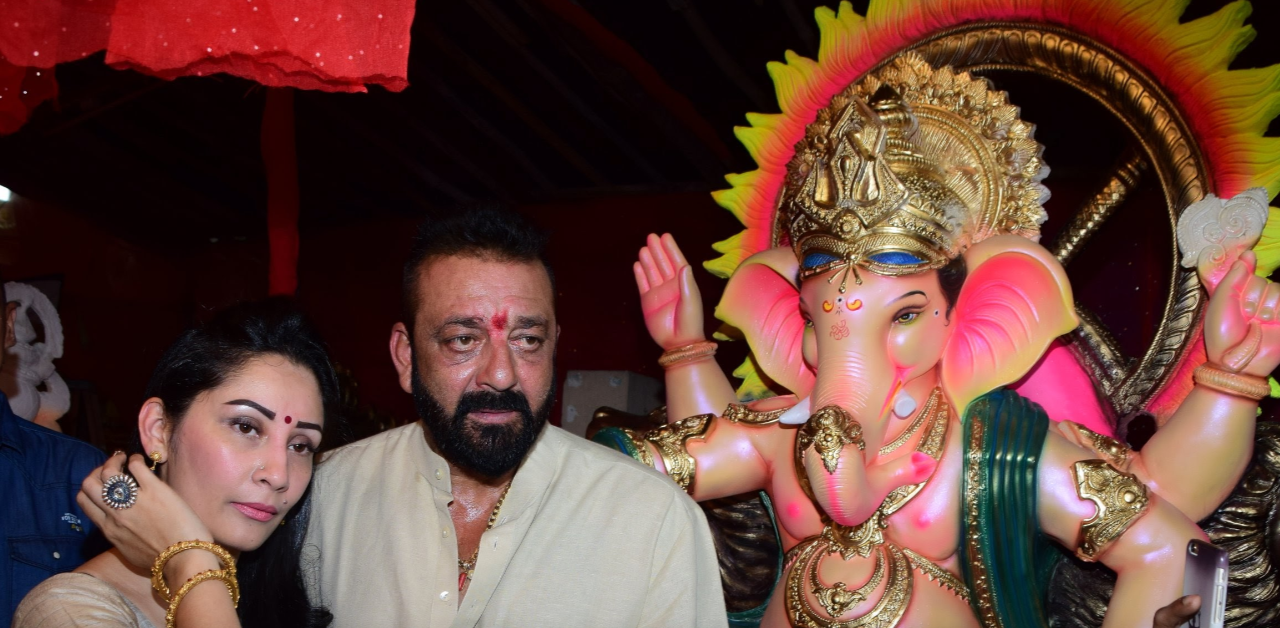 Photos: Sanjay & Maanyata Dutt Celebrate Ganesh Chaturthi