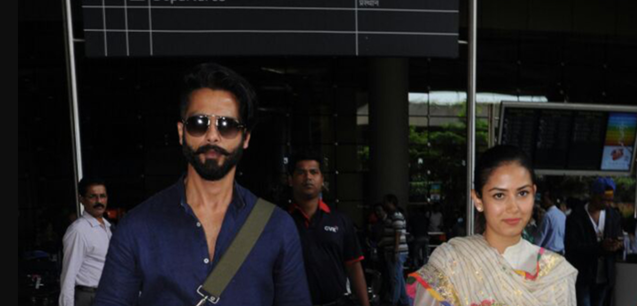 Photos: Shahid & Mira Kapoor Look Their Simple Best At The Airport