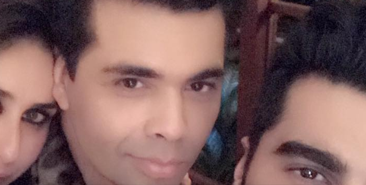 Karan Johar Shared A Sexy Selfie Of Kareena & Arjun Kapoor From Last Night’s Party