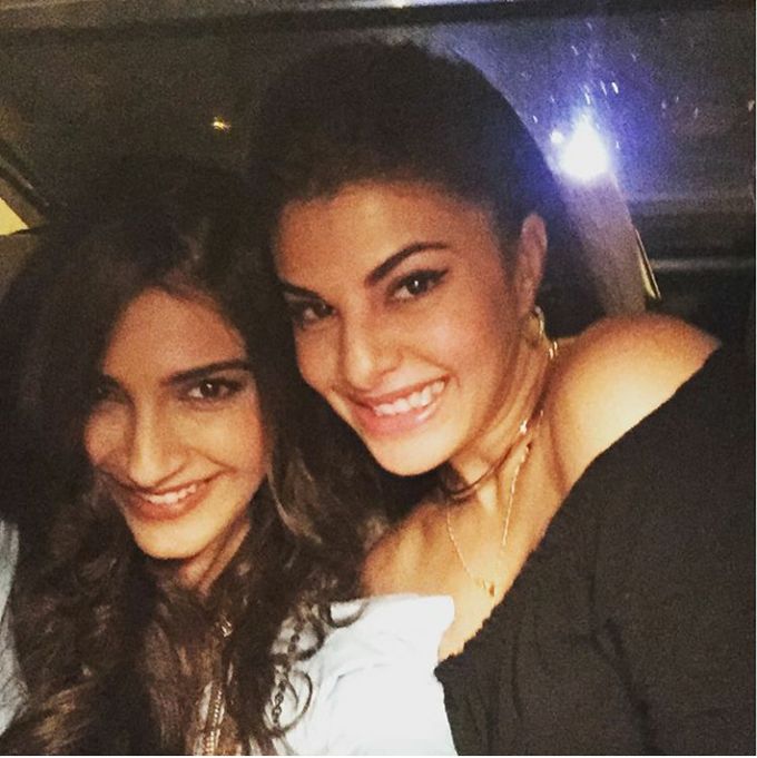 Sonam Kapoor and Jacqueline Fernandez | Source: Instagram |