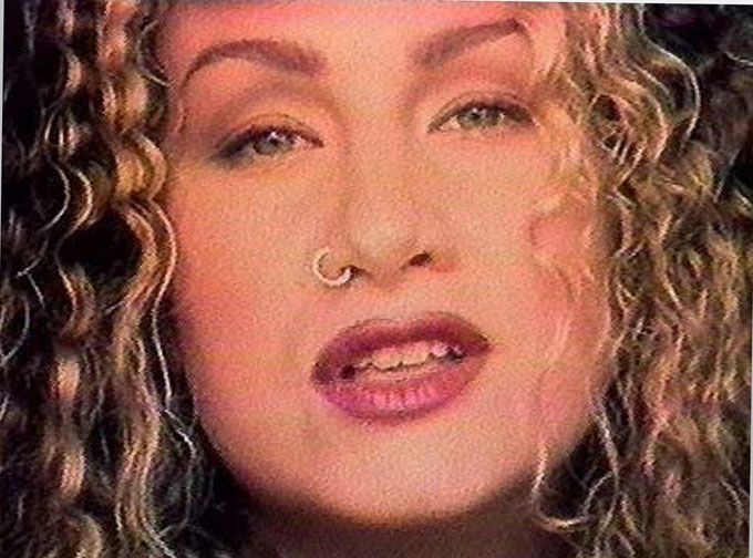 Singer Joan Osborne wore a nose ring in her "What If God Was One Of Us' video