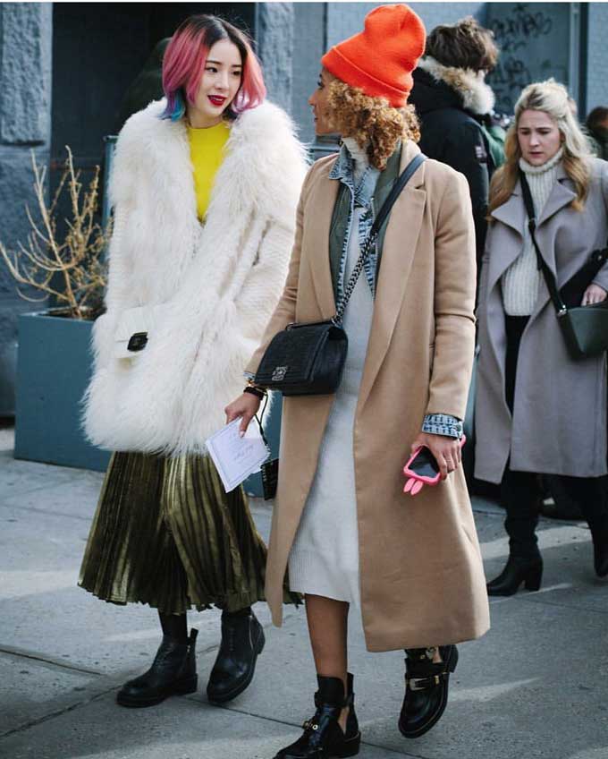 Street style spotting at NYFW AW'16 ( Source: @elainewelteroth on Instagram)