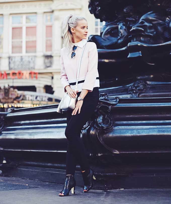 Street style spotting at London Fashion Week (Source: @inthefrow on Instagram)