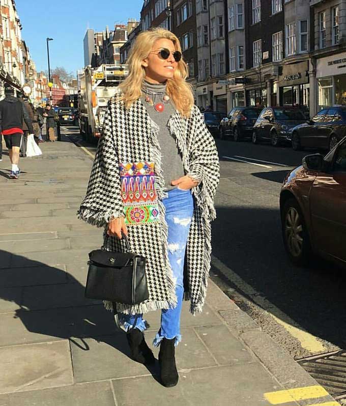 Street style spotting at London Fashion Week (Source: @trendiestpeople on Instagram)