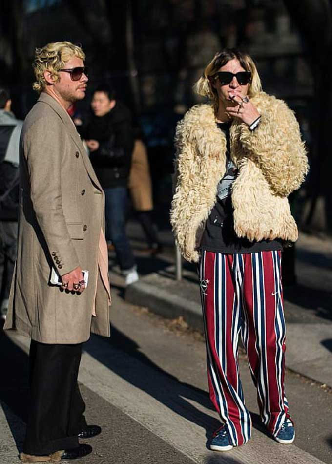 Street style spotted at Milan Fashion Week AW'16 (Source: @leclubstyle on Instagram)