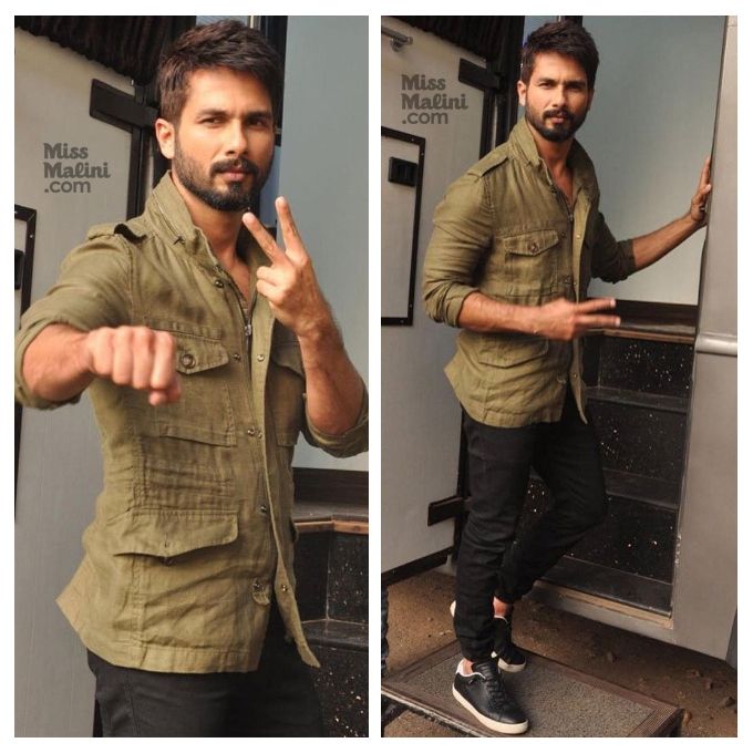 Shahid Kapoor in Zara, Scotch & Soda and Hugo Boss during Udta Punjab promotions (Photo courtesy | Viral Bhayani)