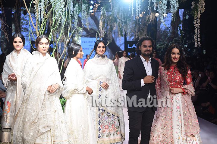 Shraddha Kapoor for Rahul Mishra at Lakme Fashion Week Winter/Festive 2017