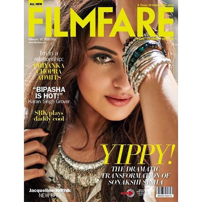 Sonakshi Sinha Goes Boho-Glam On The Cover Of Filmfare!