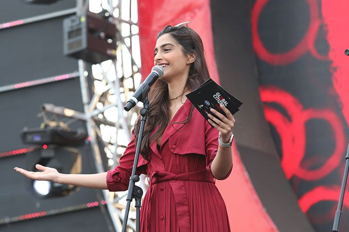 Sonam Kapoor at Global Citizen India 2016