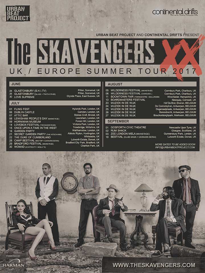 The Ska Vengers UK/Europe Summer Tour 2017