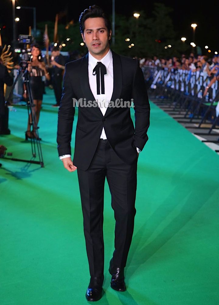 Varun Dhawan in Emporio Armani, Gucci and Saint Laurent at the 2017 IIFA Awards