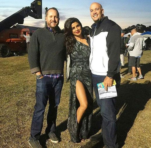 Priyanka Chopra on the sets of Baywatch